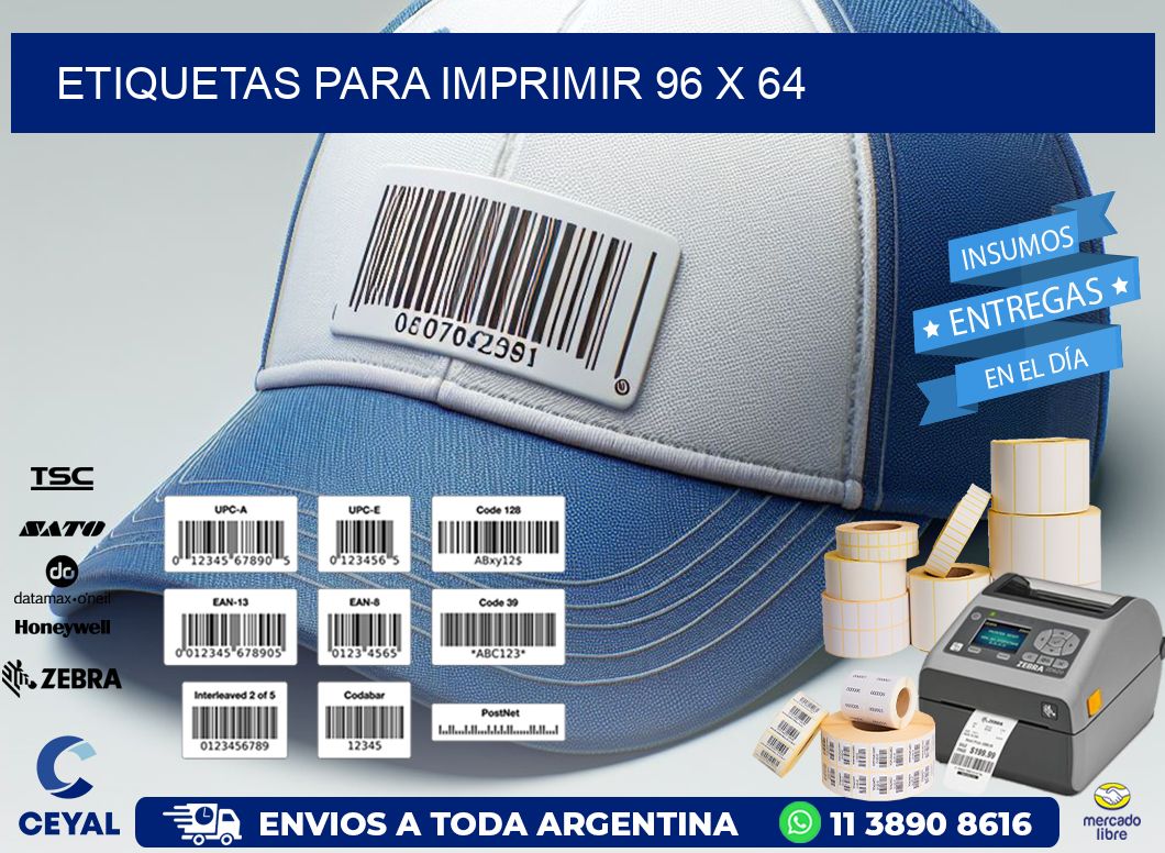 etiquetas para imprimir 96 x 64