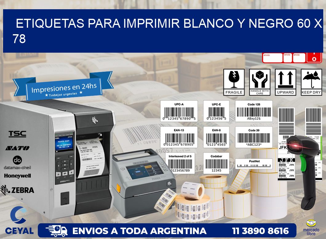 etiquetas para imprimir blanco y negro 60 x 78