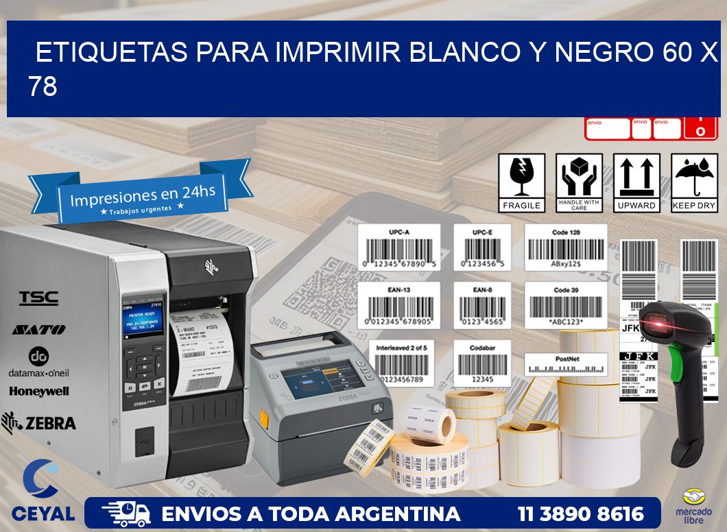 etiquetas para imprimir blanco y negro 60 x 78