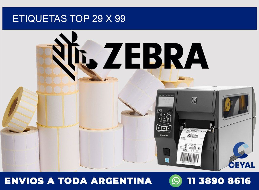 etiquetas top 29 x 99