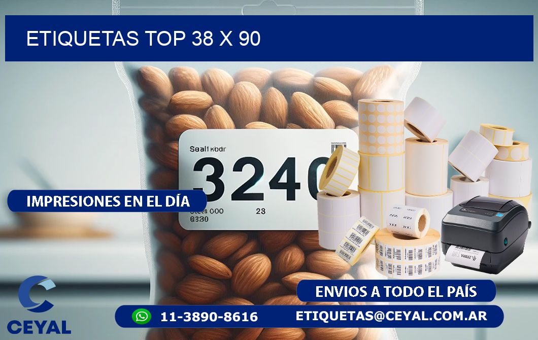 etiquetas top 38 x 90