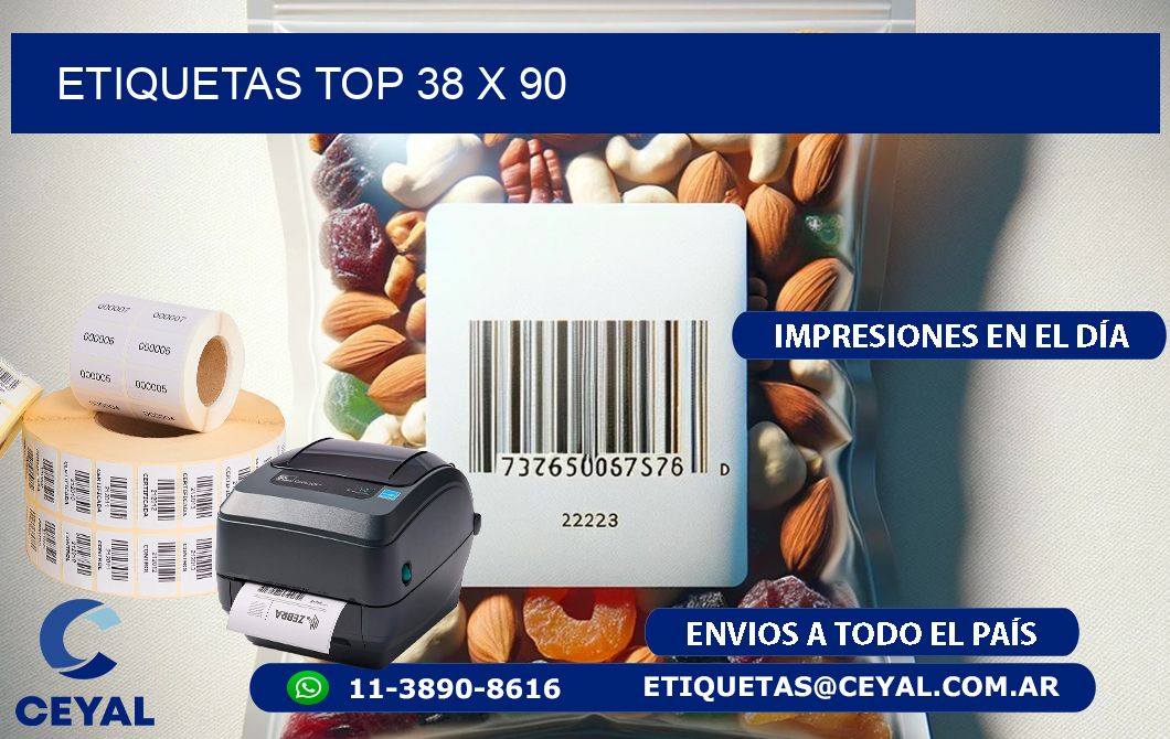 etiquetas top 38 x 90