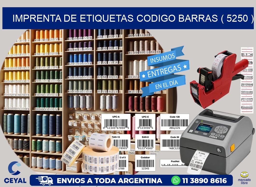 imprenta de etiquetas codigo barras ( 5250 )