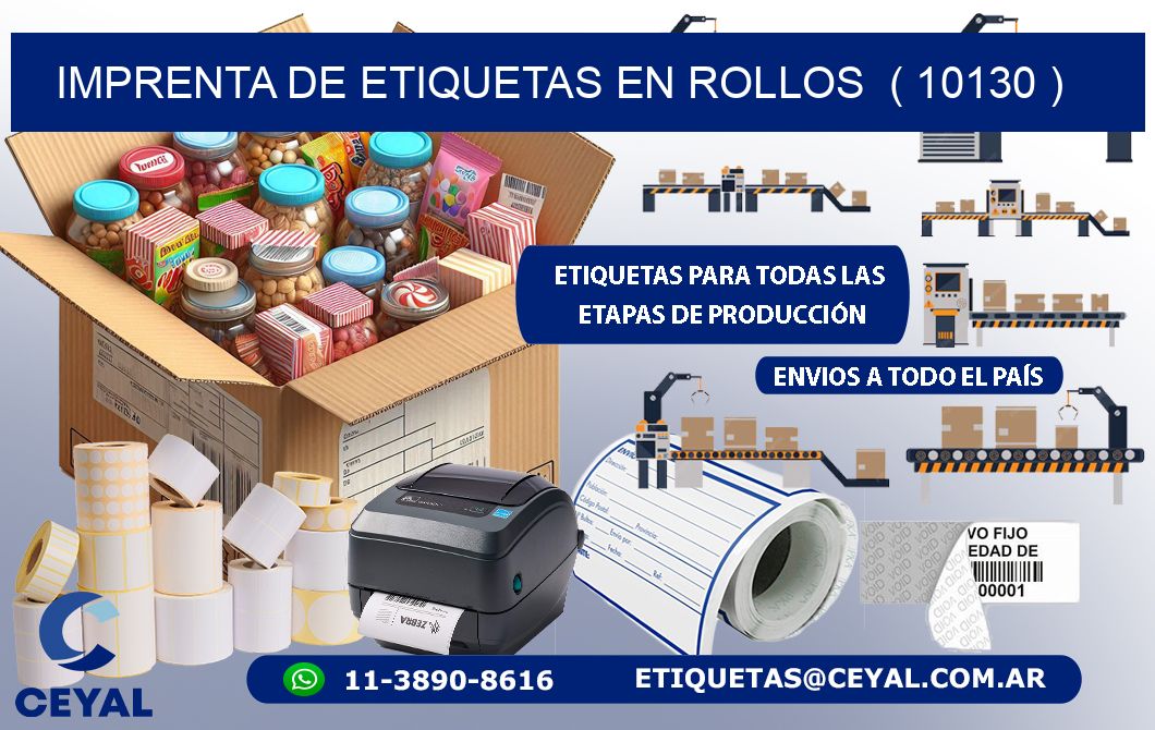 imprenta de etiquetas en rollos  ( 10130 )