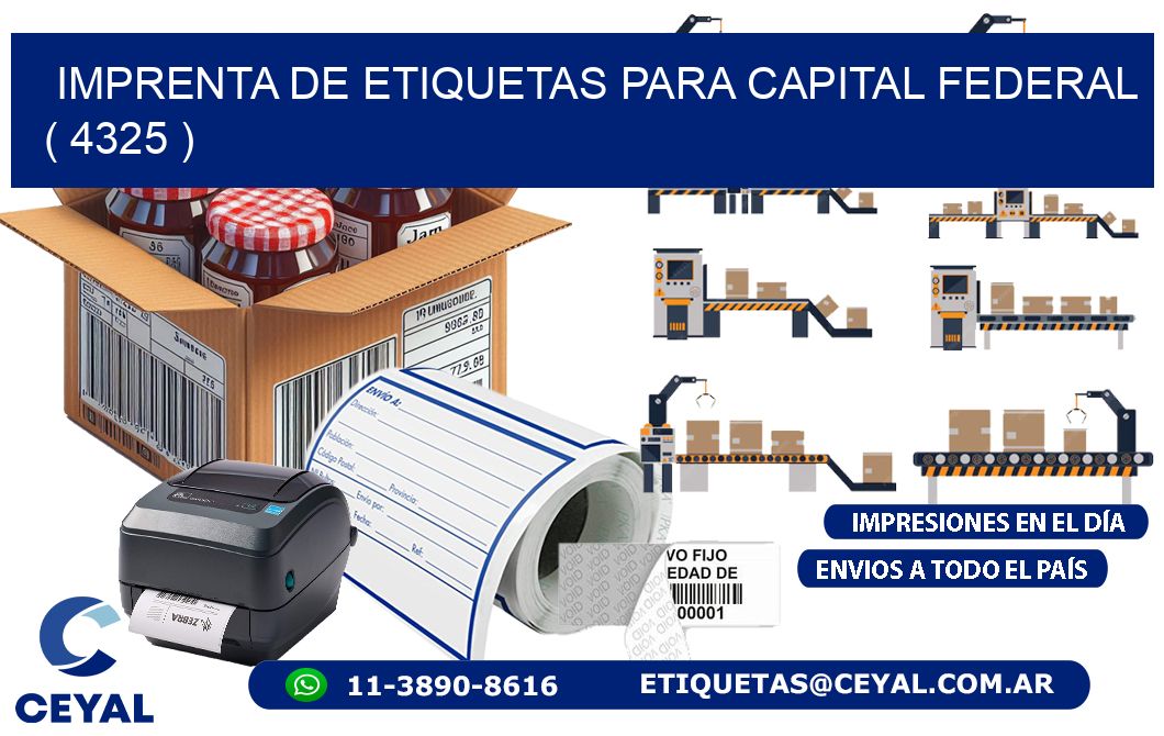 imprenta de etiquetas para capital federal  ( 4325 )