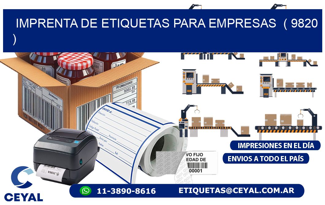 imprenta de etiquetas para empresas  ( 9820 )