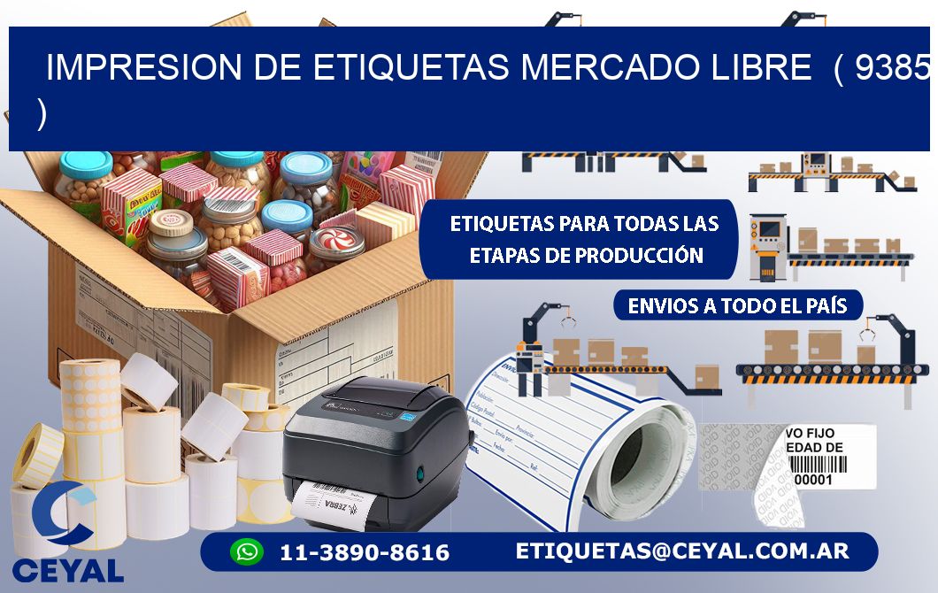 impresion de etiquetas mercado libre  ( 9385 )