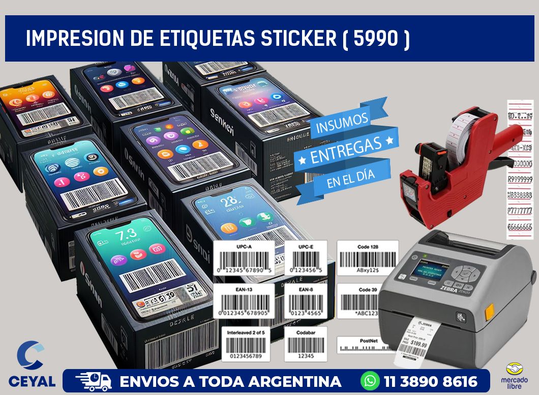 impresion de etiquetas sticker ( 5990 )