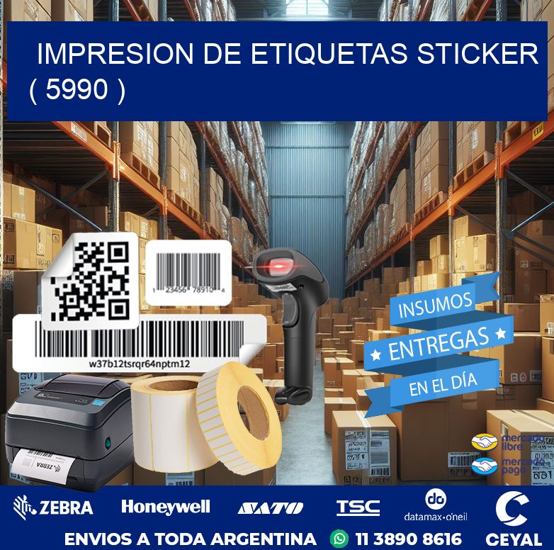 impresion de etiquetas sticker ( 5990 )
