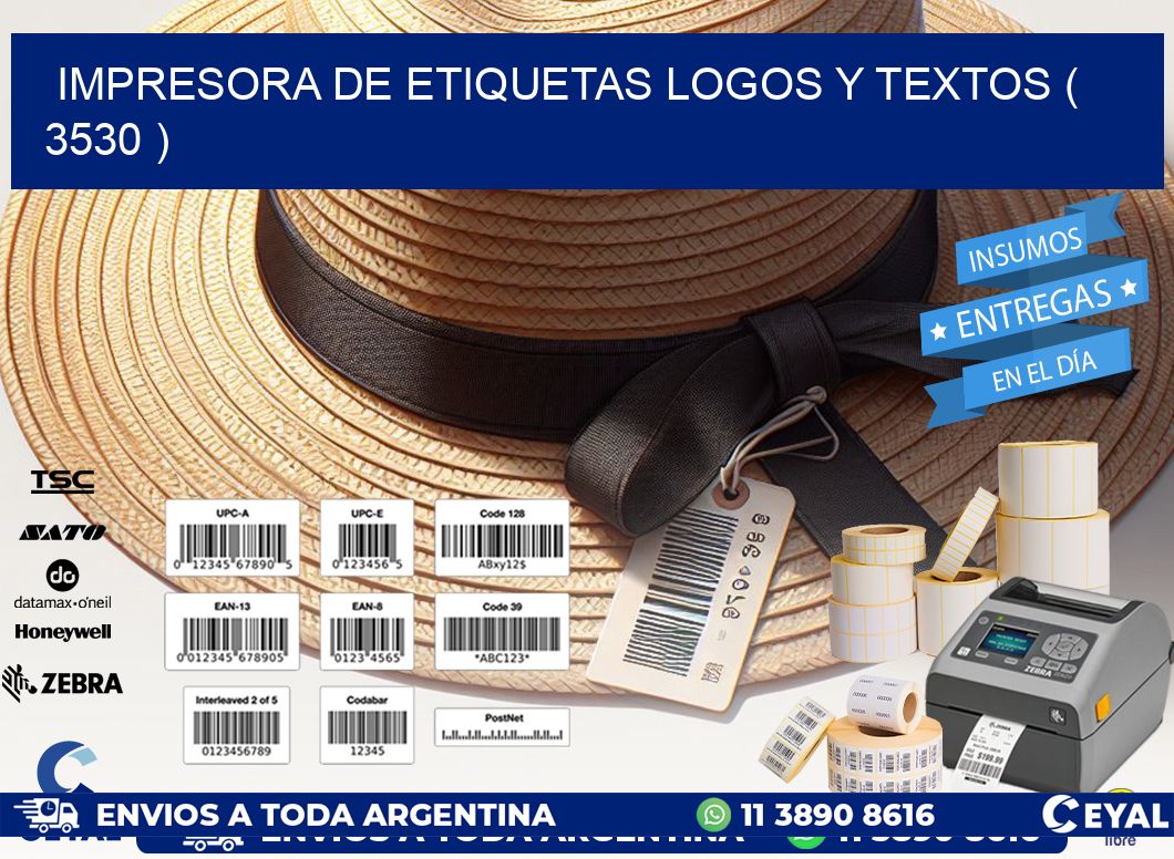 impresora de etiquetas logos y textos ( 3530 )