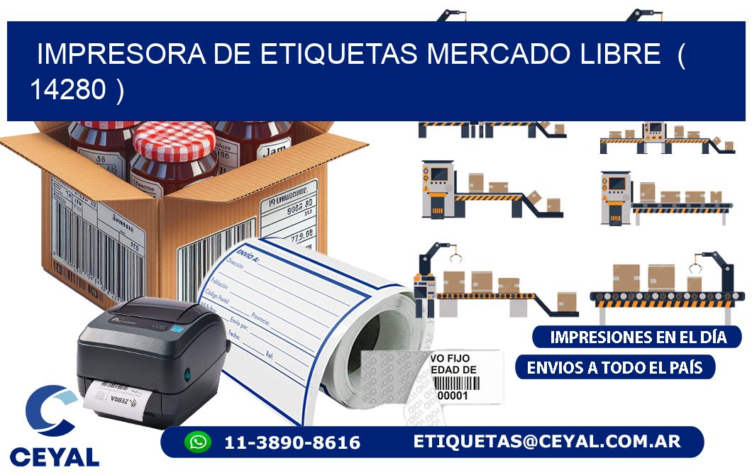 impresora de etiquetas mercado libre  ( 14280 )