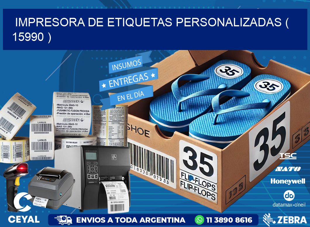impresora de etiquetas personalizadas ( 15990 )