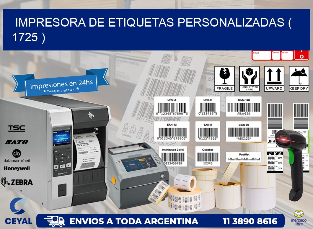 impresora de etiquetas personalizadas ( 1725 )