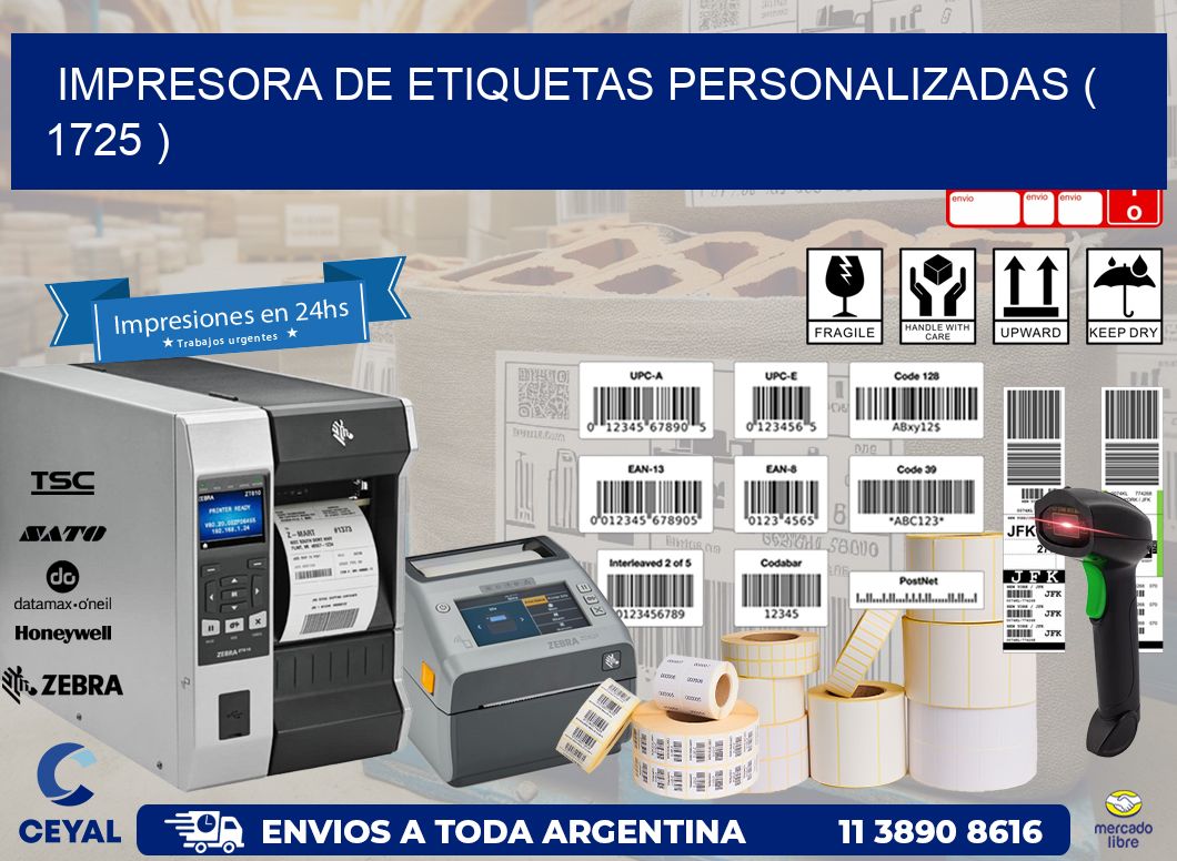 impresora de etiquetas personalizadas ( 1725 )