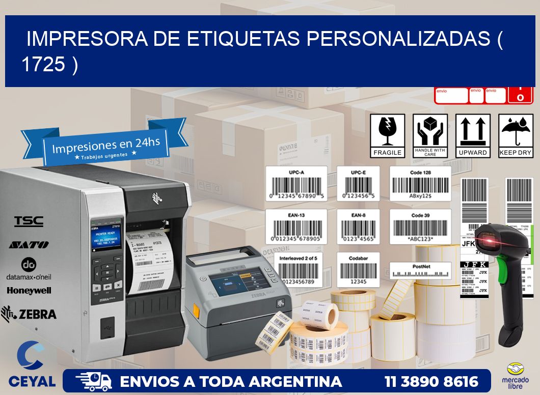 impresora de etiquetas personalizadas ( 1725 )
