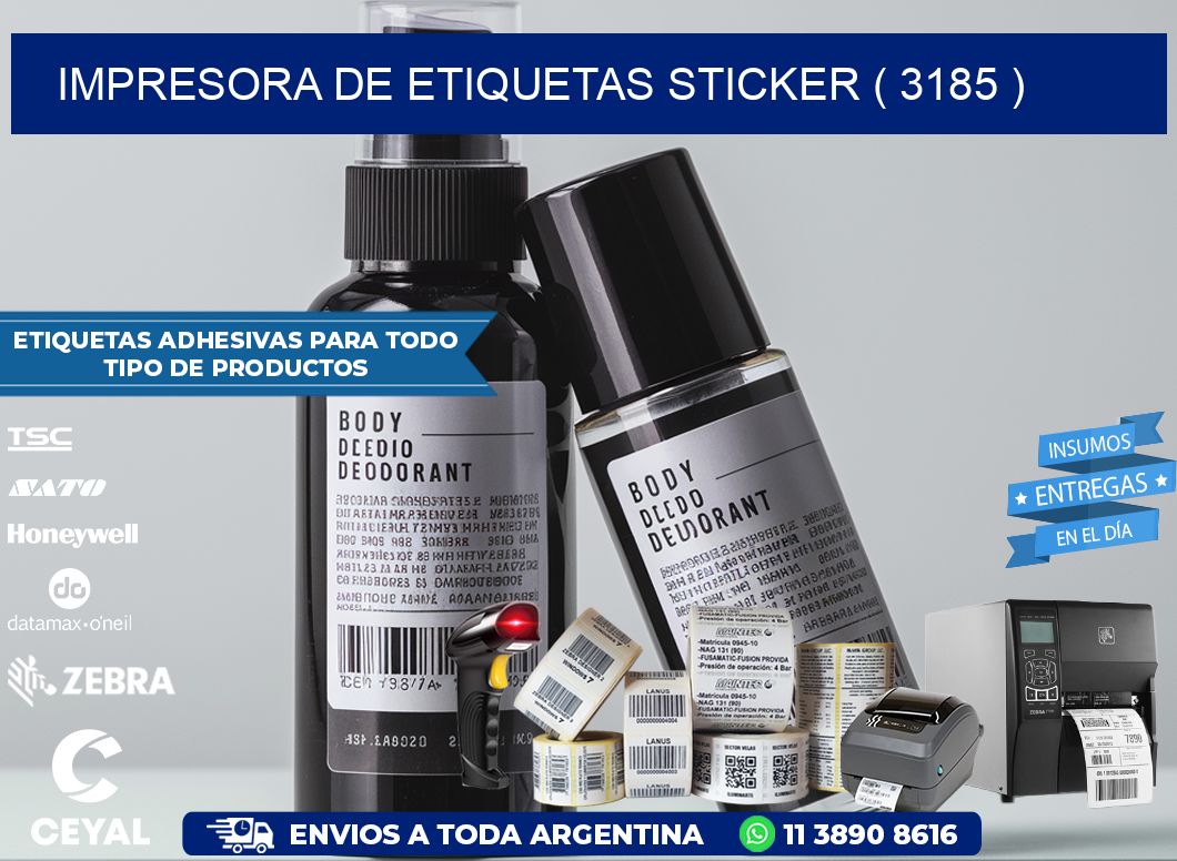 impresora de etiquetas sticker ( 3185 )