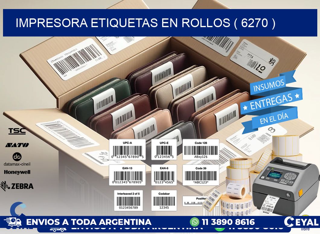 impresora etiquetas en rollos ( 6270 )