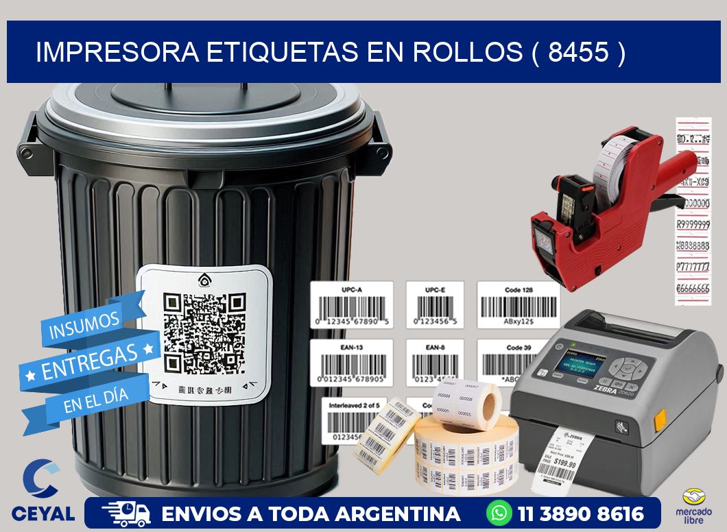 impresora etiquetas en rollos ( 8455 )