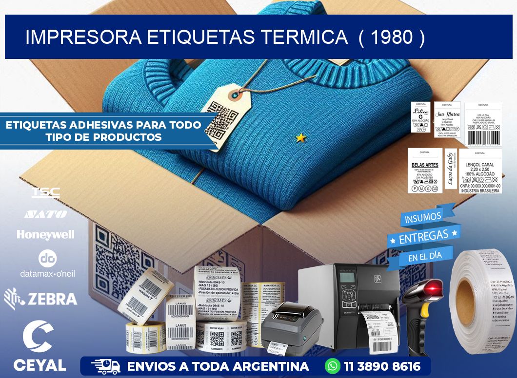 impresora etiquetas termica  ( 1980 )