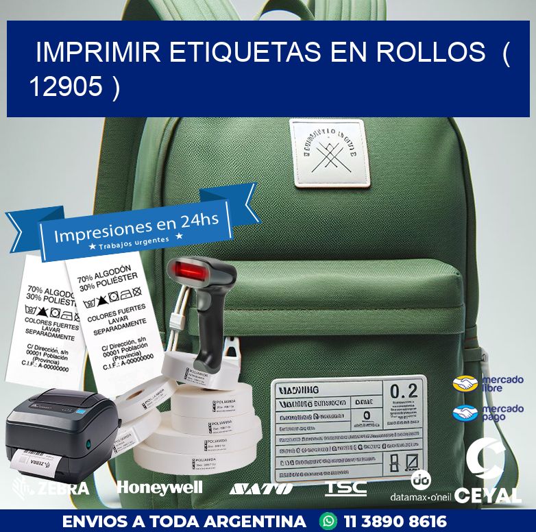 imprimir etiquetas en rollos  ( 12905 )