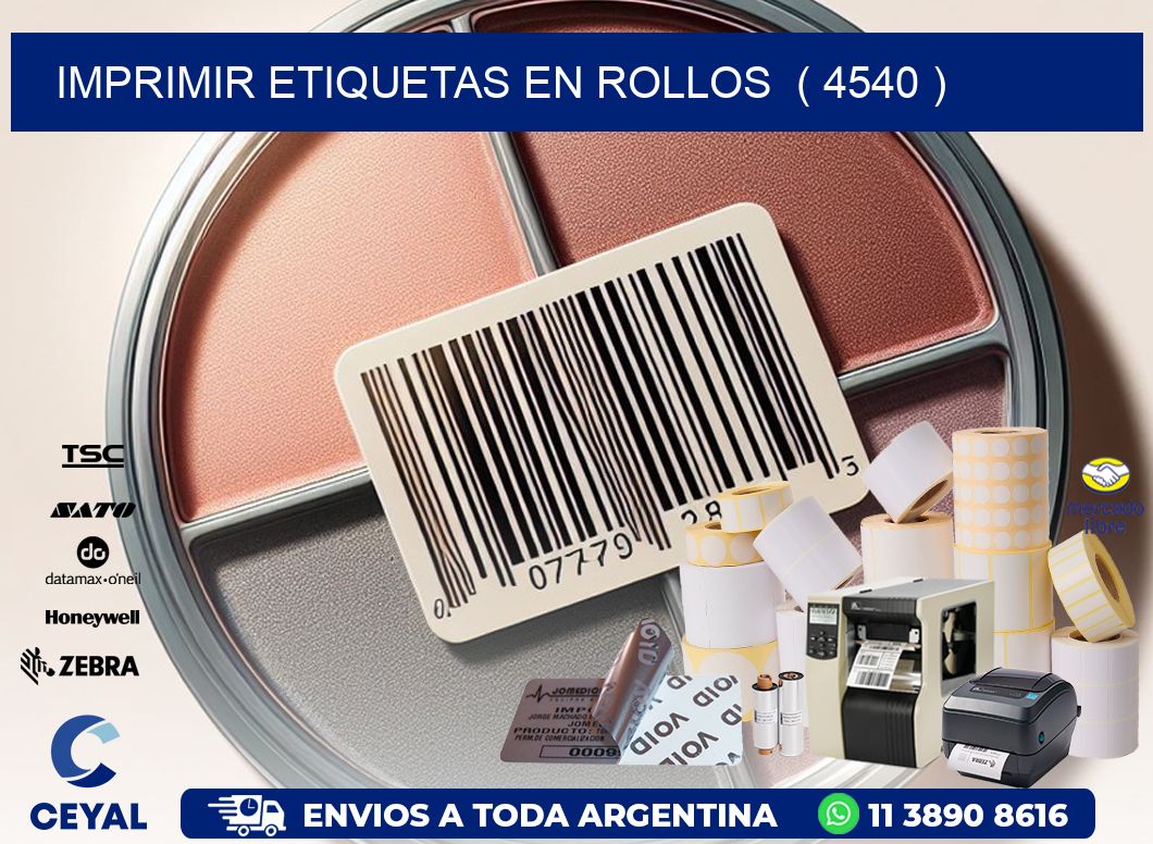 imprimir etiquetas en rollos  ( 4540 )