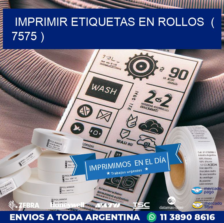 imprimir etiquetas en rollos  ( 7575 )