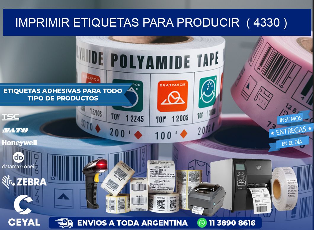 imprimir etiquetas para producir  ( 4330 )