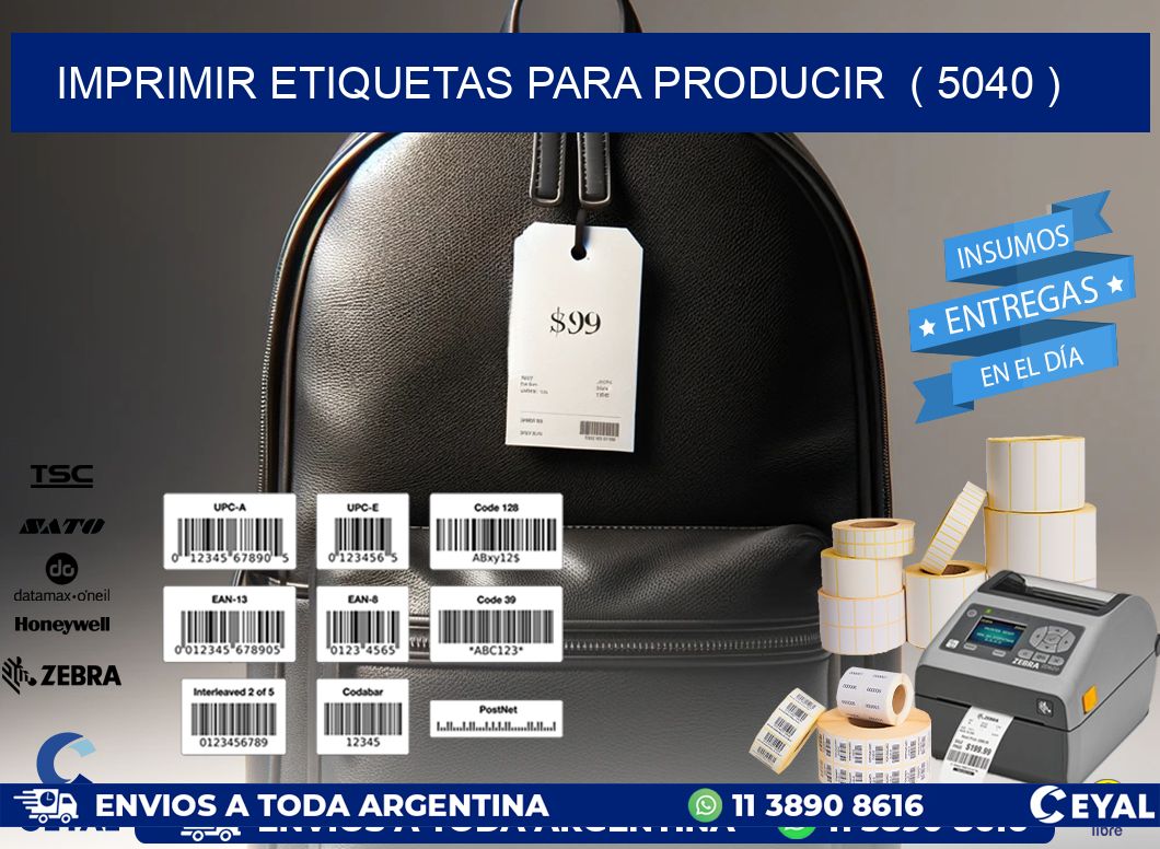 imprimir etiquetas para producir  ( 5040 )