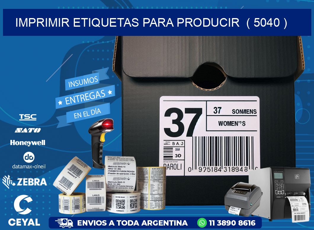 imprimir etiquetas para producir  ( 5040 )