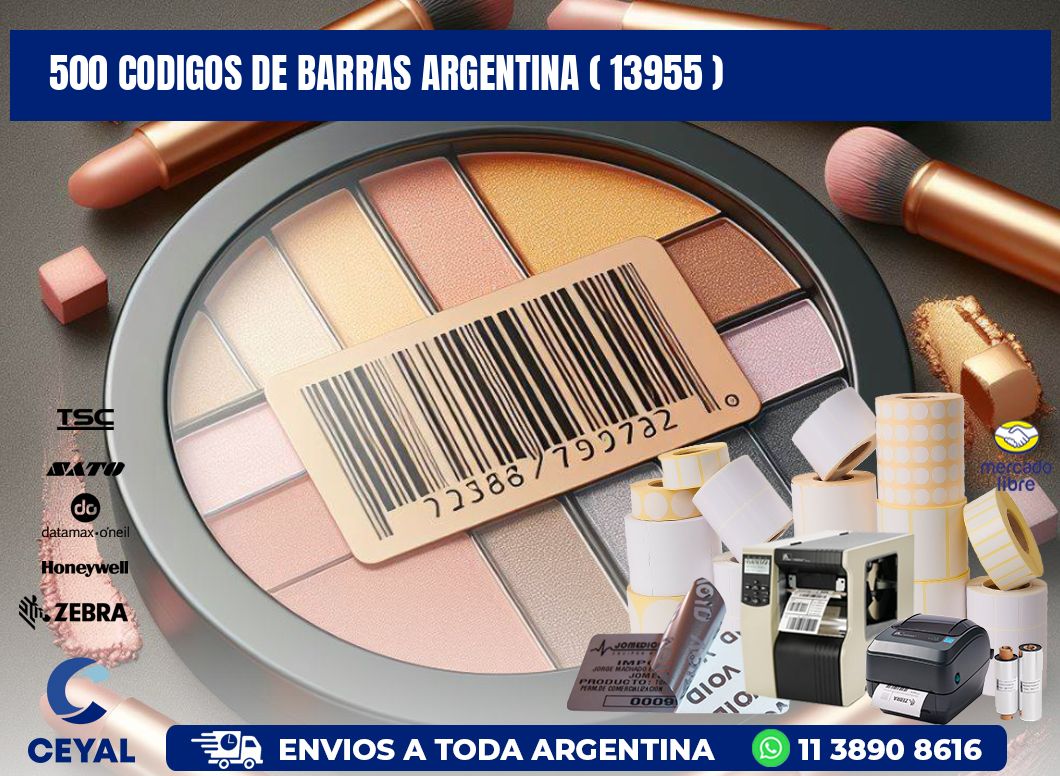 500 codigos de barras argentina ( 13955 )