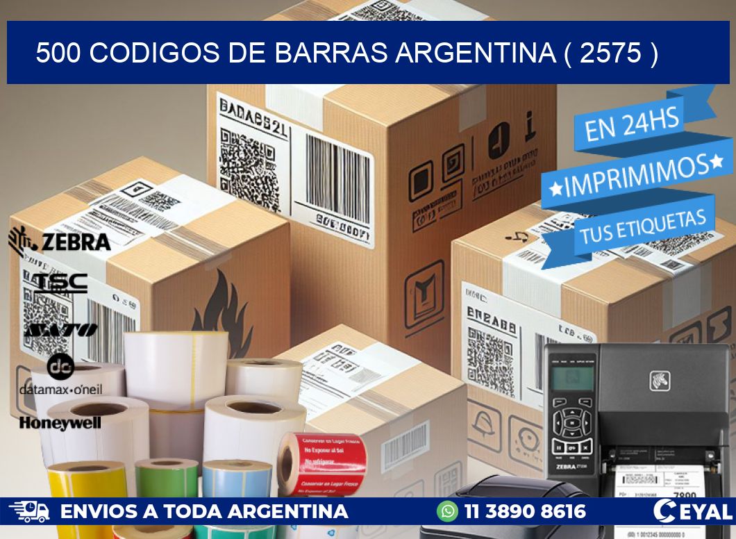 500 codigos de barras argentina ( 2575 )