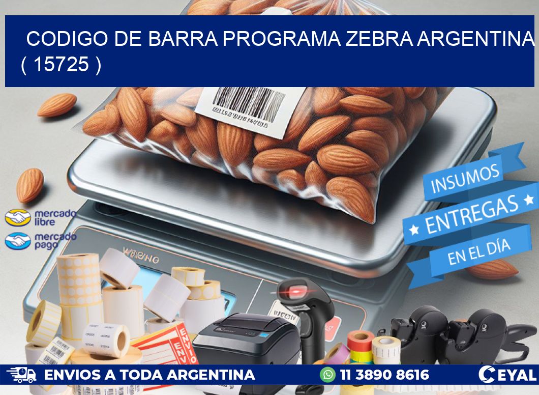 CODIGO DE BARRA PROGRAMA ZEBRA ARGENTINA ( 15725 )