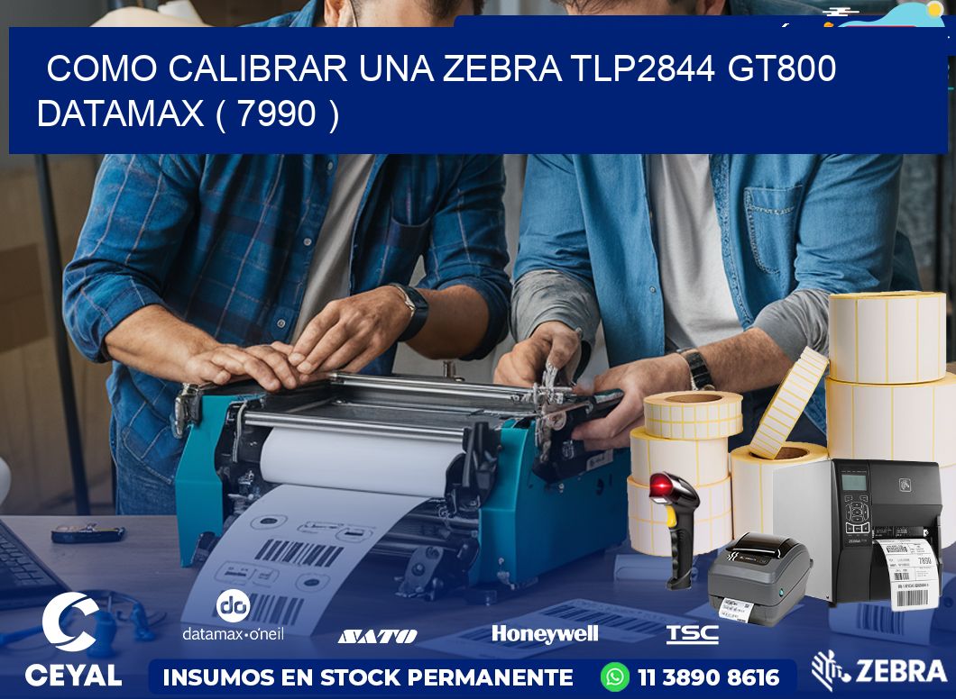 COMO CALIBRAR UNA ZEBRA TLP2844 GT800 DATAMAX ( 7990 )