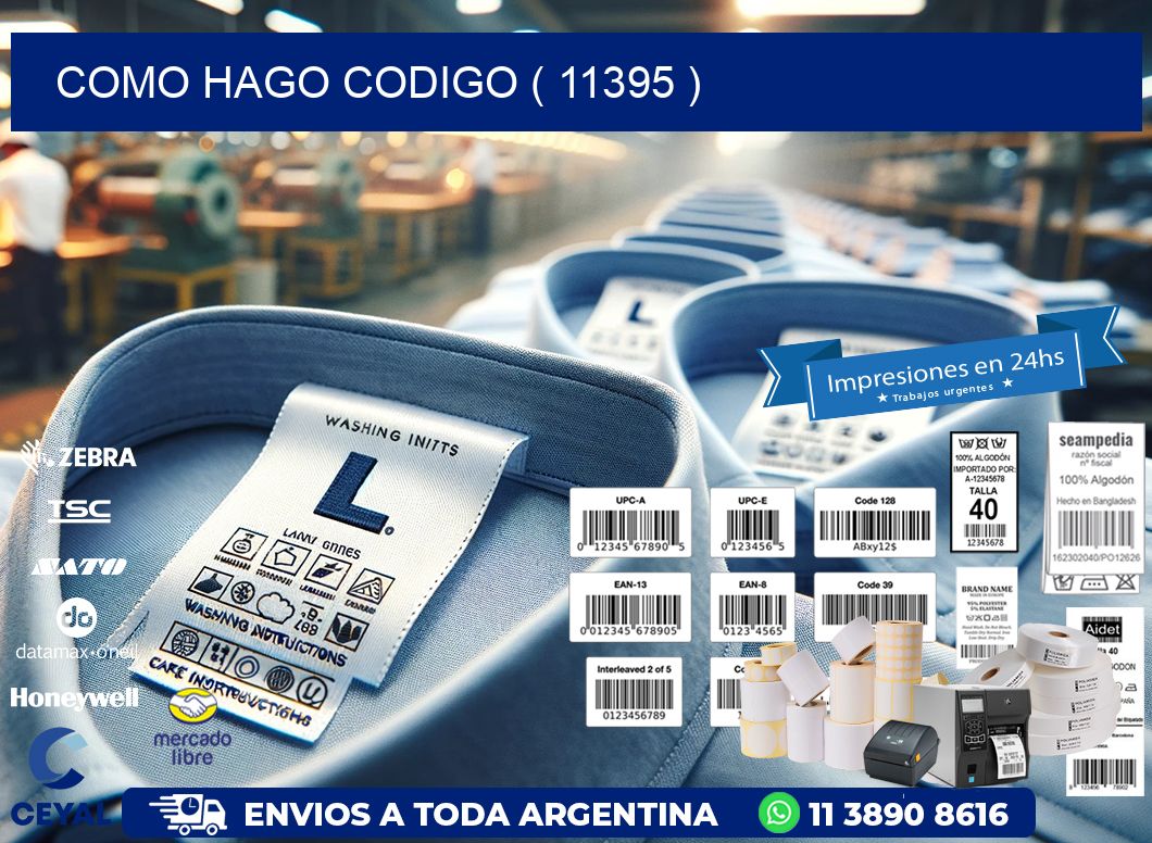 COMO HAGO CODIGO ( 11395 )