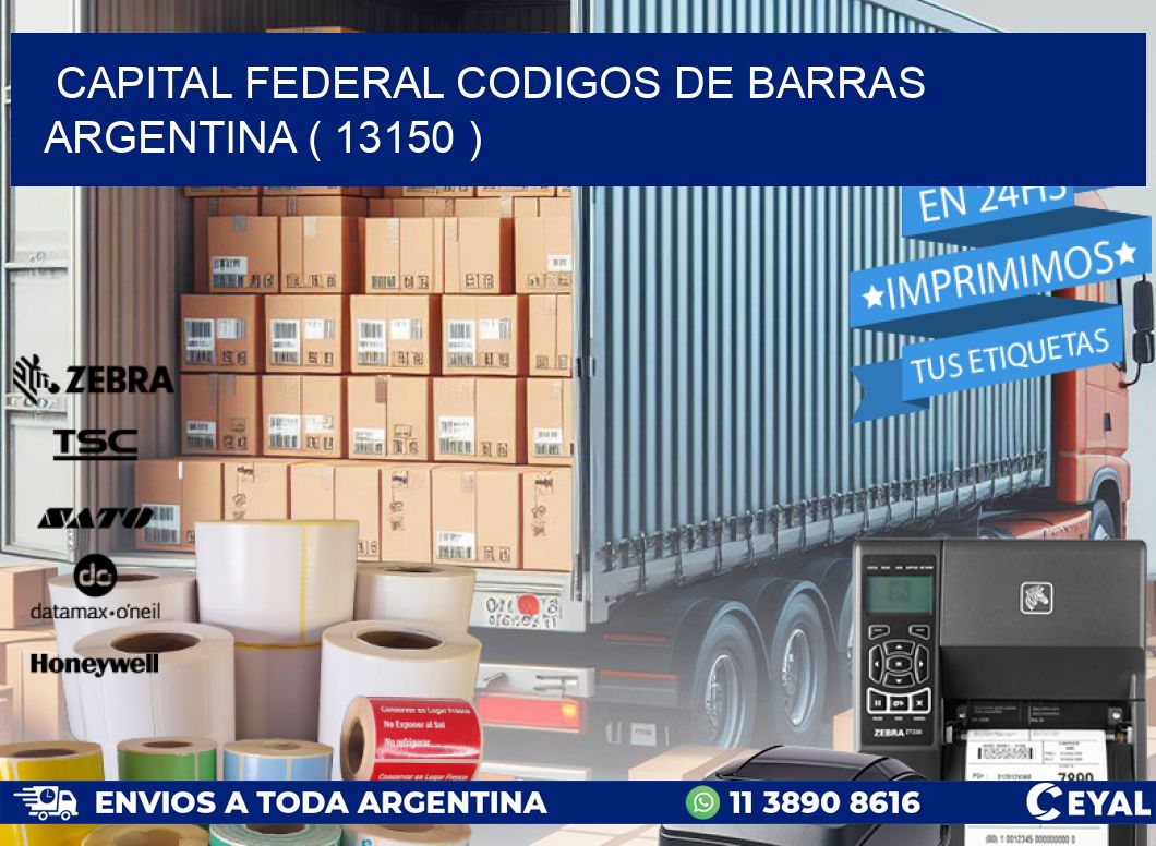 Capital federal codigos de barras argentina ( 13150 )