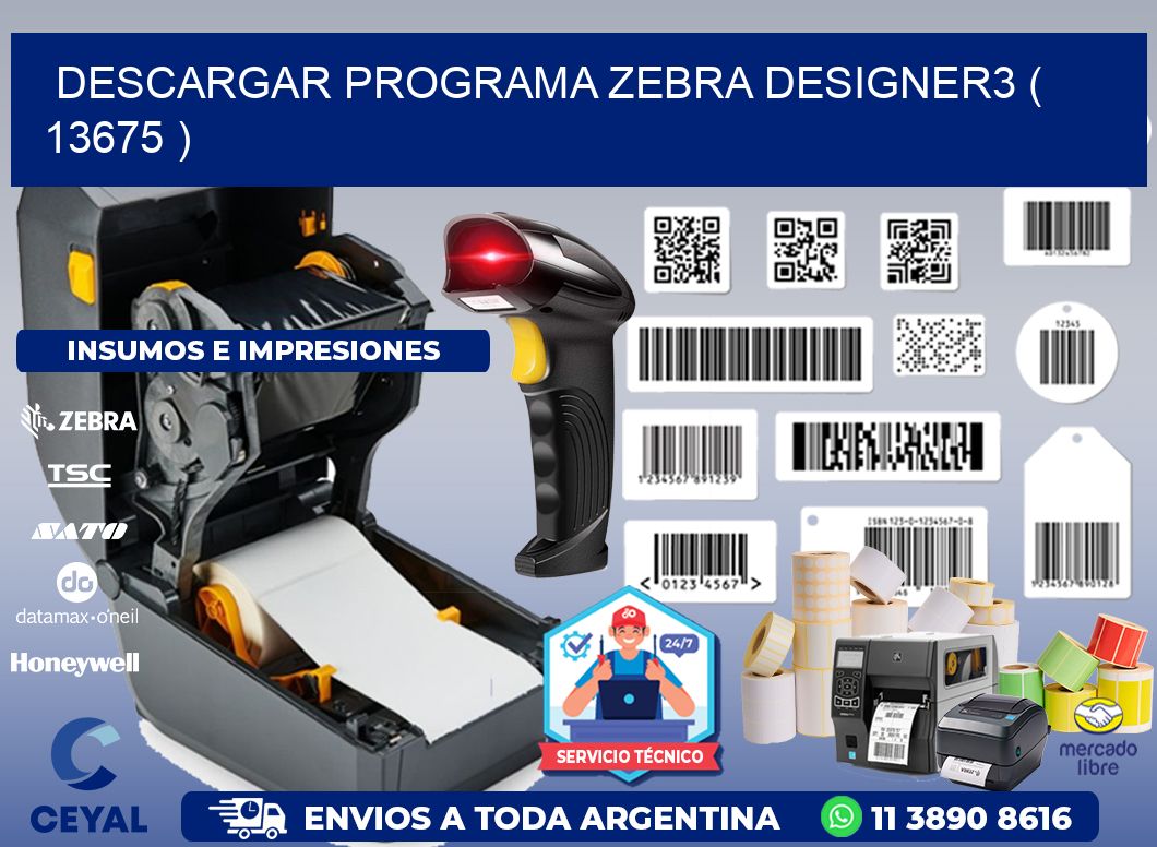 DESCARGAR PROGRAMA ZEBRA DESIGNER3 ( 13675 )