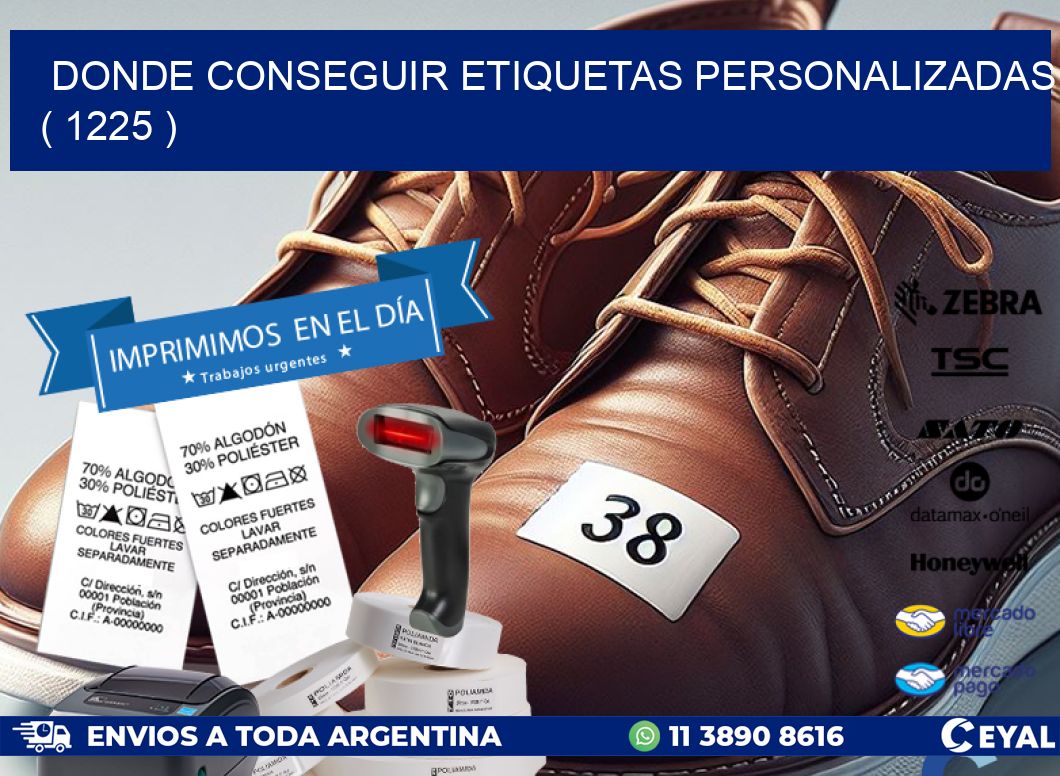 DONDE CONSEGUIR ETIQUETAS PERSONALIZADAS ( 1225 )
