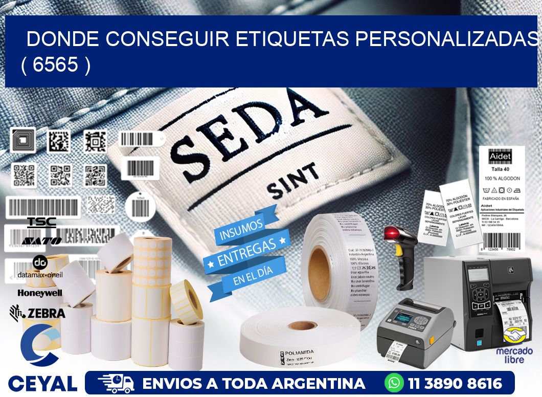 DONDE CONSEGUIR ETIQUETAS PERSONALIZADAS ( 6565 )
