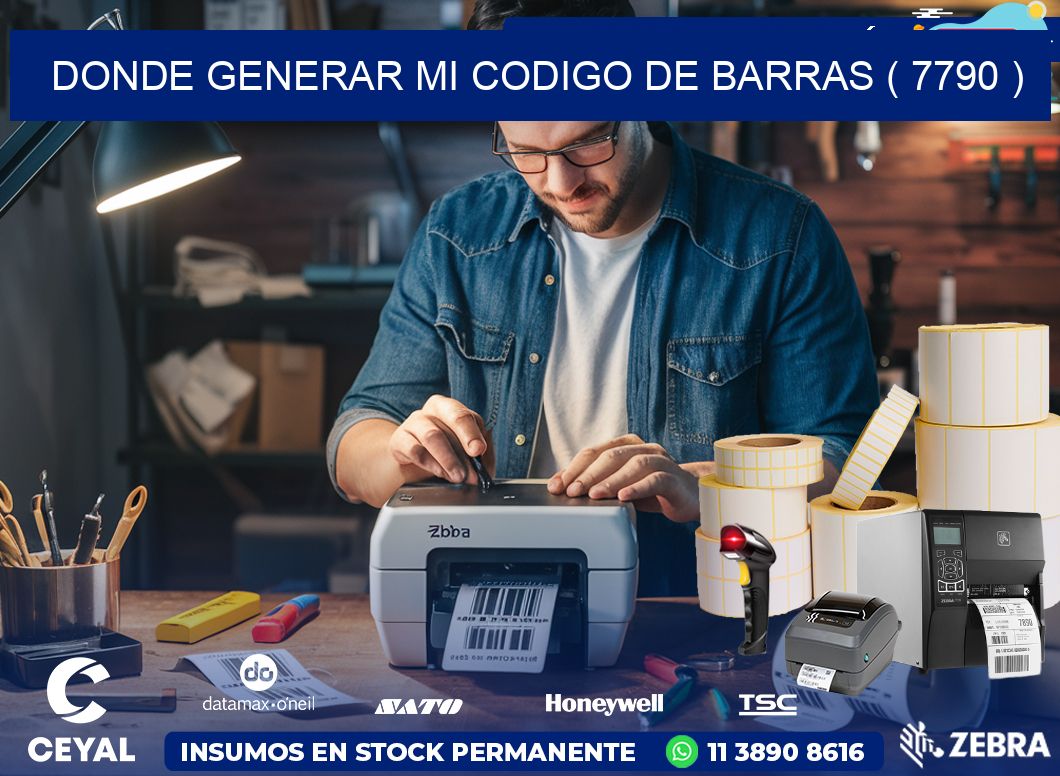 DONDE GENERAR MI CODIGO DE BARRAS ( 7790 )