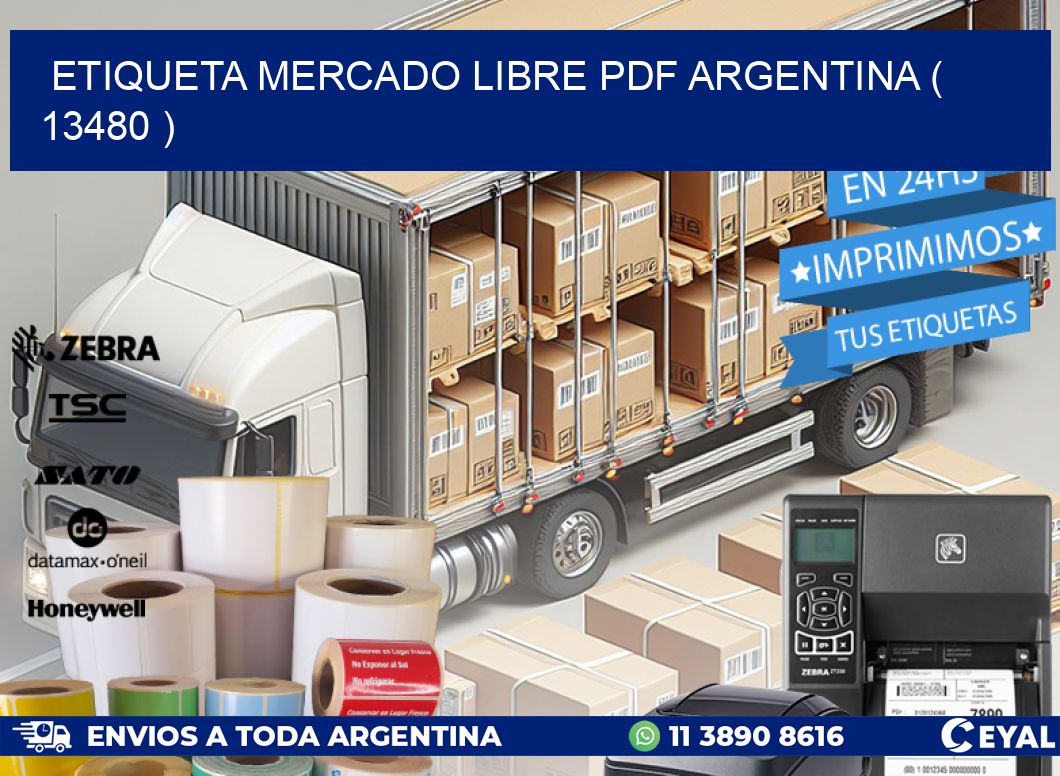 ETIQUETA MERCADO LIBRE PDF ARGENTINA ( 13480 )