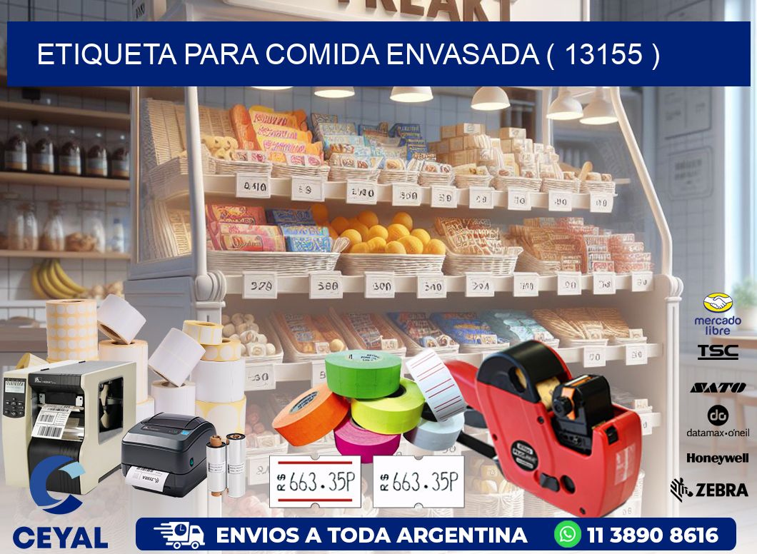 ETIQUETA PARA COMIDA ENVASADA ( 13155 )