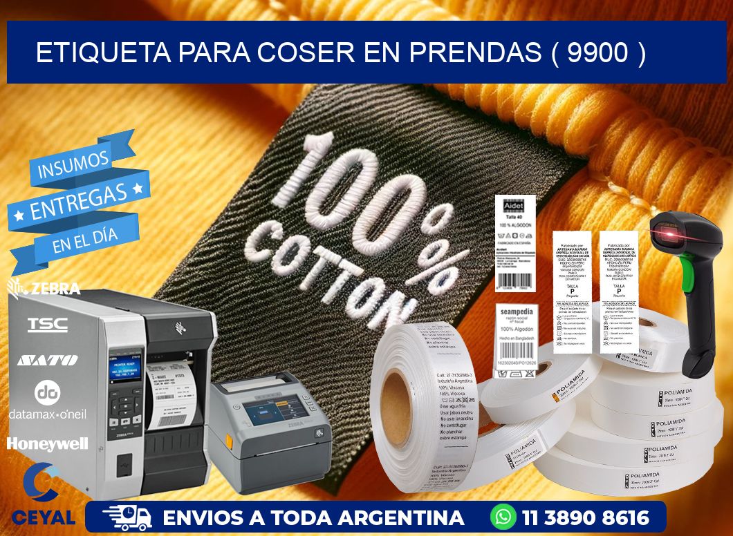 ETIQUETA PARA COSER EN PRENDAS ( 9900 )