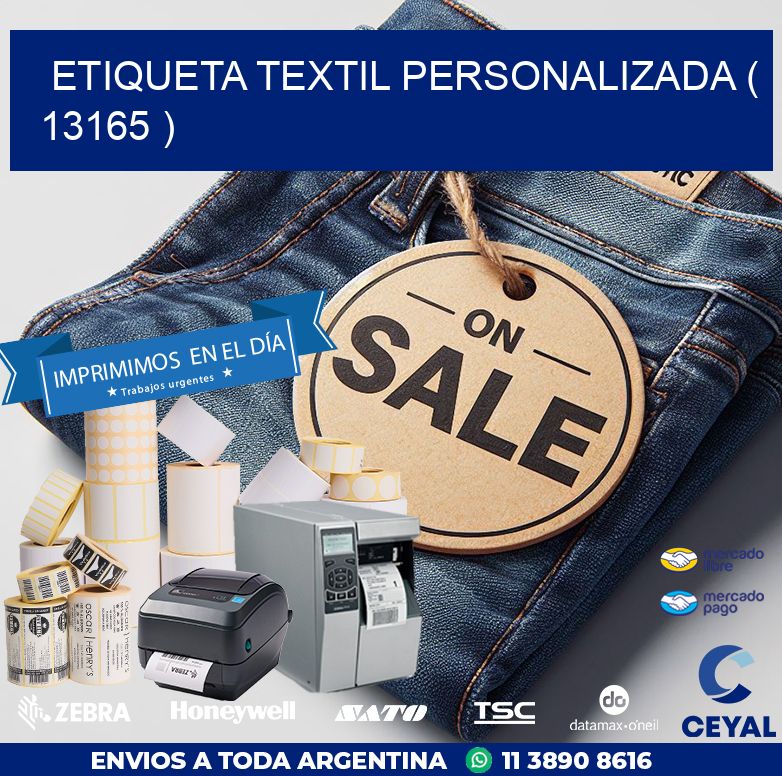 ETIQUETA TEXTIL PERSONALIZADA ( 13165 )