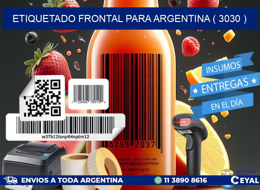 ETIQUETADO FRONTAL PARA ARGENTINA ( 3030 )