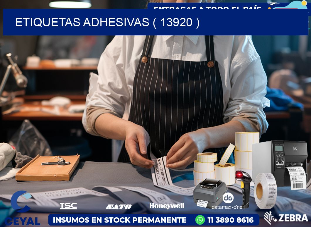 ETIQUETAS ADHESIVAS ( 13920 )