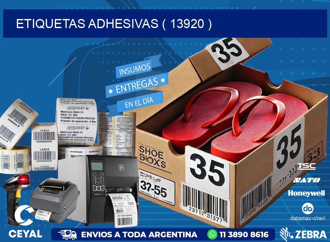 ETIQUETAS ADHESIVAS ( 13920 )