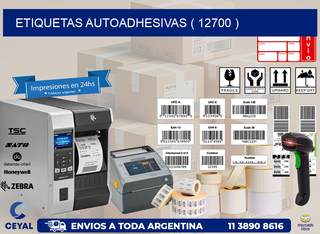 ETIQUETAS AUTOADHESIVAS ( 12700 )