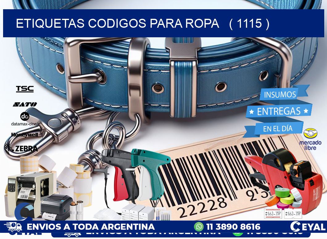 ETIQUETAS CODIGOS PARA ROPA   ( 1115 )