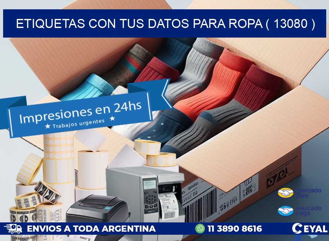 ETIQUETAS CON TUS DATOS PARA ROPA ( 13080 )