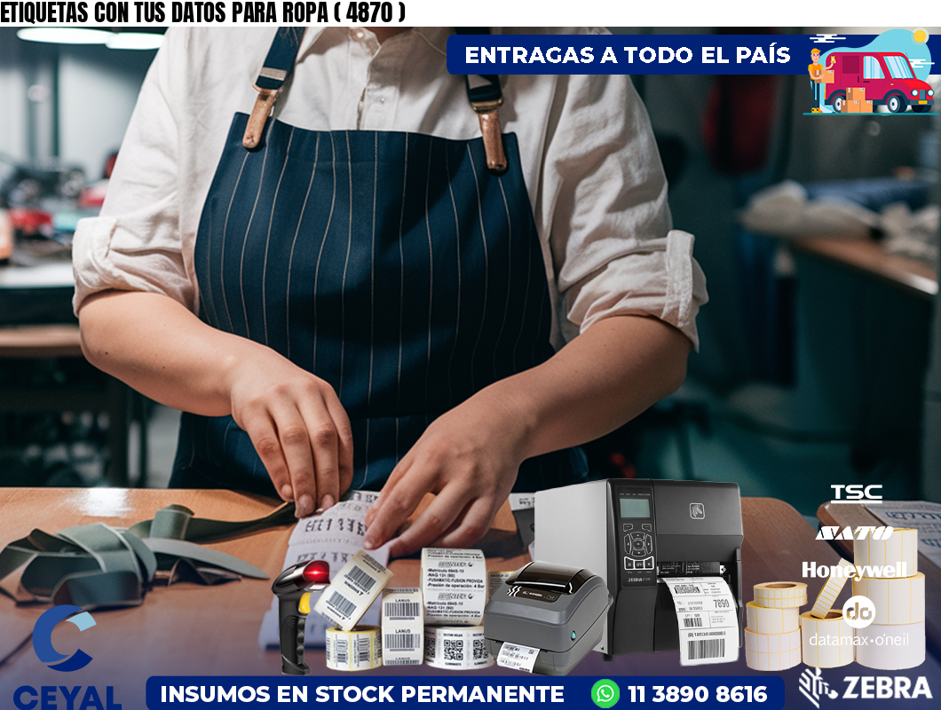 ETIQUETAS CON TUS DATOS PARA ROPA ( 4870 )